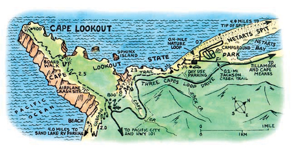 Cape Lookout Map