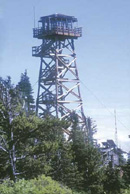 This 62-foot fire lookout tower was built in 1995.