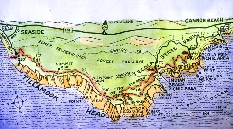 Tillamook Head Map