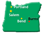 Burns Oregon Map